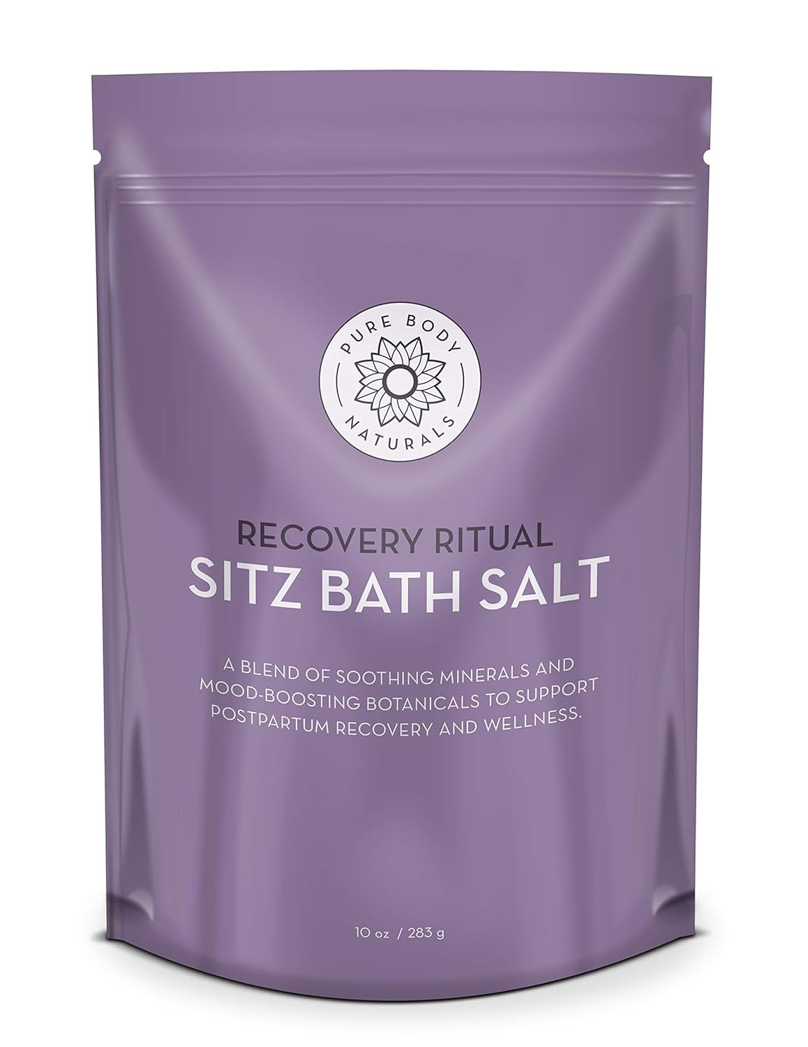 Sitz Bath Salt – Postpartum Care – Natural Soak for Self Care and - Post Partum Essentials, 10 Oz - DELEOUR