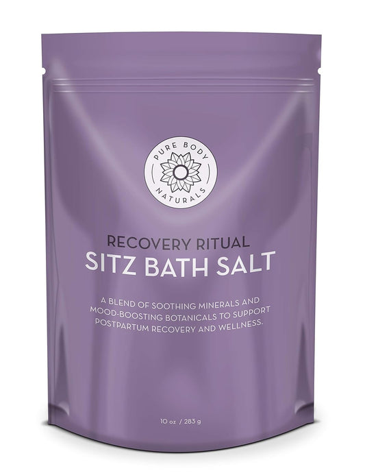 Sitz Bath Salt – Postpartum Care – Natural Soak for Self Care and - Post Partum Essentials, 10 Oz - DELEOUR