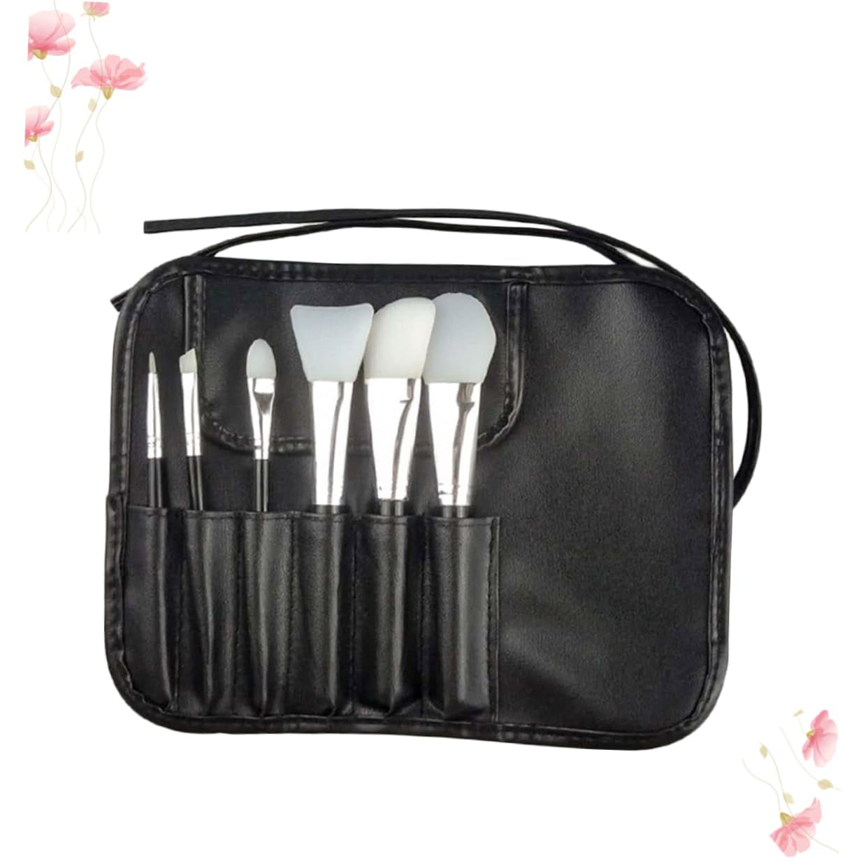 Makeup Brush Kit-6Pcs Set Blush Makeup Brushes Natural Fiber Bristles - DELEOUR
