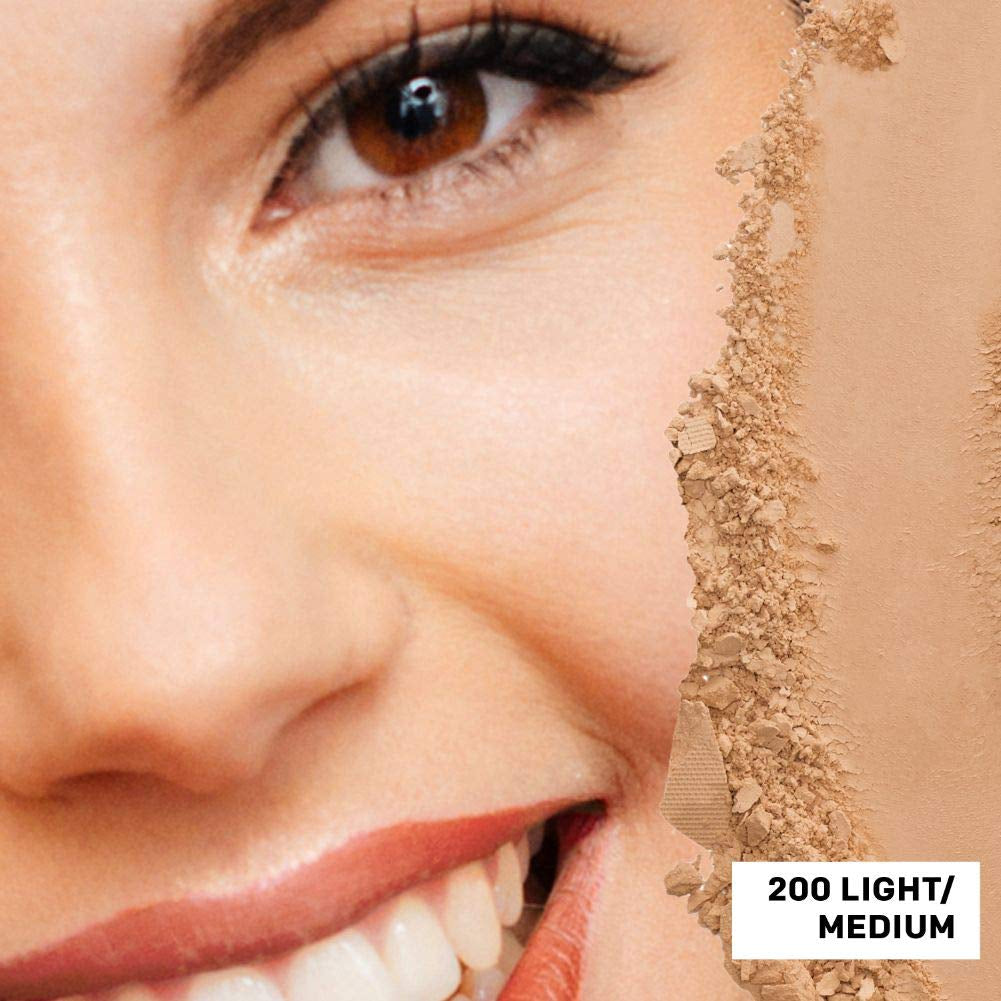Setting Powder, Face Makeup, Matte Loose Powder, Hypoallergenic, 200 Light Medium, 1 Oz - DELEOUR