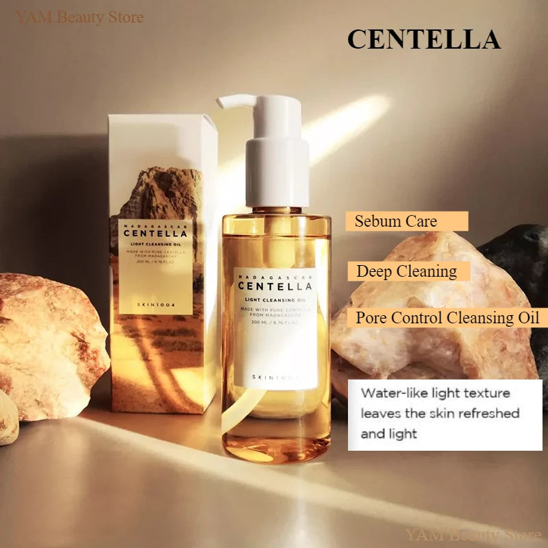 Skin Care Centella Ampoule Face Wash Foam Cleanser Facial Pore Control Makeup and Skincare Set - DELEOUR