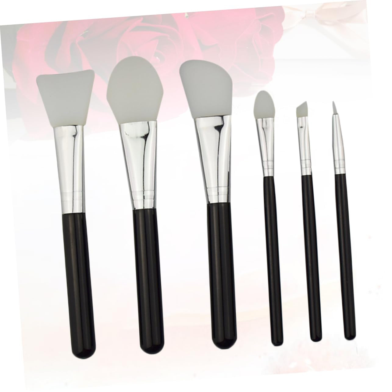 Makeup Brush Kit-6Pcs Set Blush Makeup Brushes Natural Fiber Bristles - DELEOUR