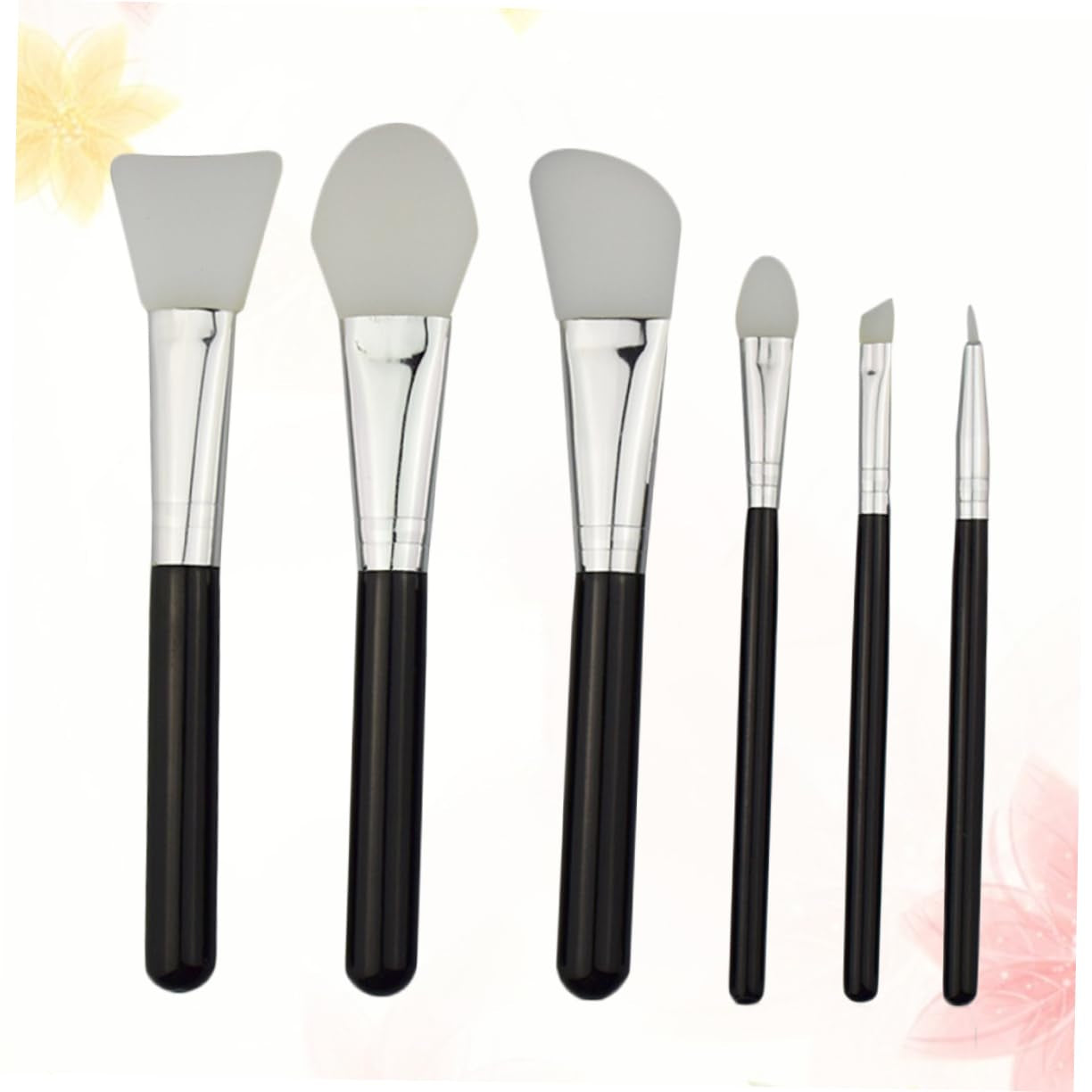 Makeup Brush Kit-6Pcs Set Blush Makeup Brushes Natural Fiber Bristles - DELEOUR
