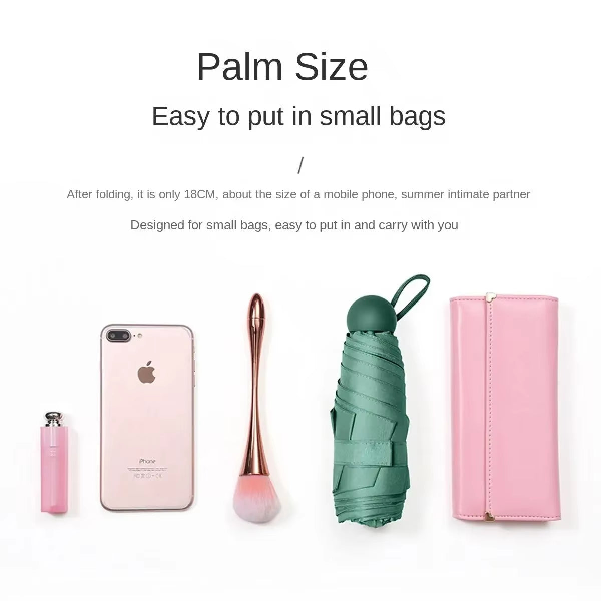Mini Capsule Umbrella – Foldable, UV-Blocking, Dual-Use for Sun & Rain - DELEOUR