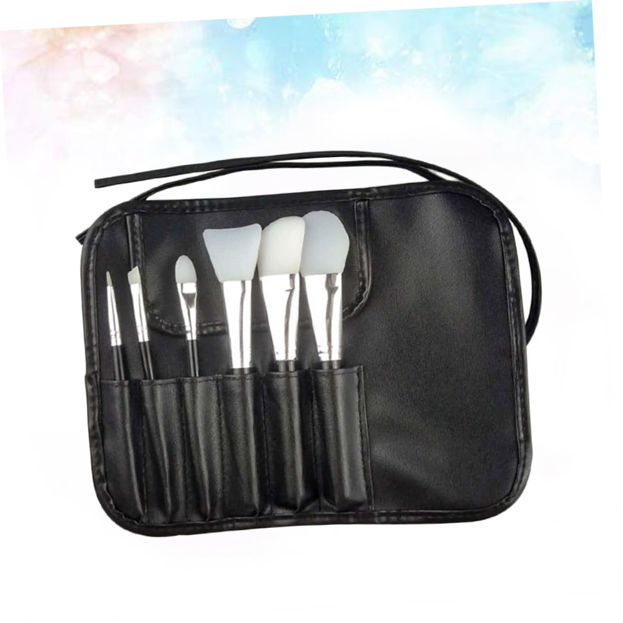 Makeup Brush Kit-6Pcs Set Blush Makeup Brushes Natural Fiber Bristles - DELEOUR