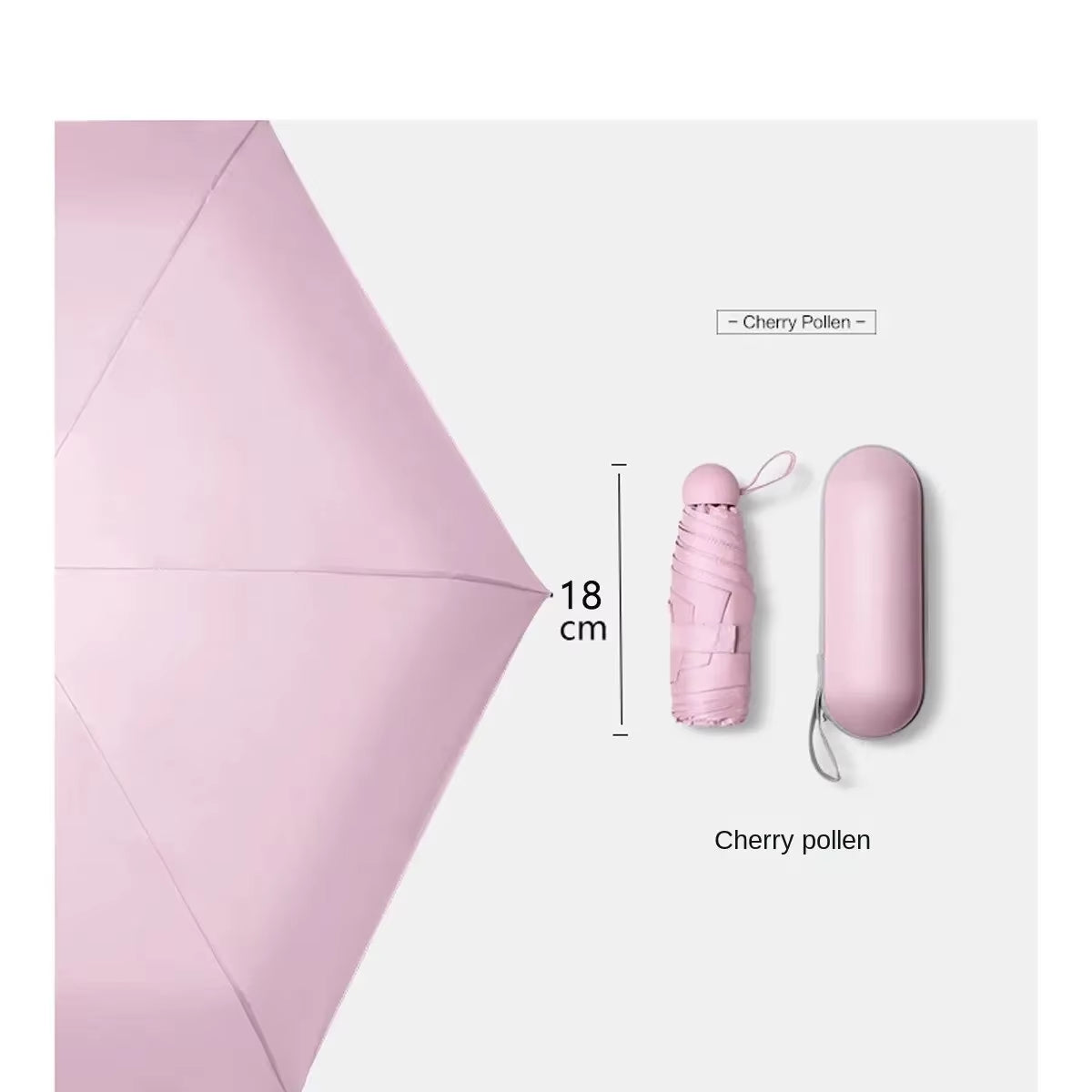 Mini Capsule Umbrella – Foldable, UV-Blocking, Dual-Use for Sun & Rain - DELEOUR