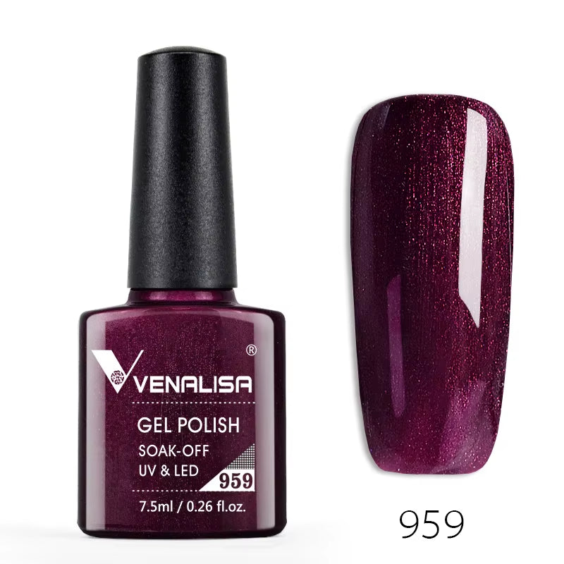60-Color Nail Gel Polish – High-Quality, Odorless, Organic UV Soak-Off Gel Lacquer - DELEOUR