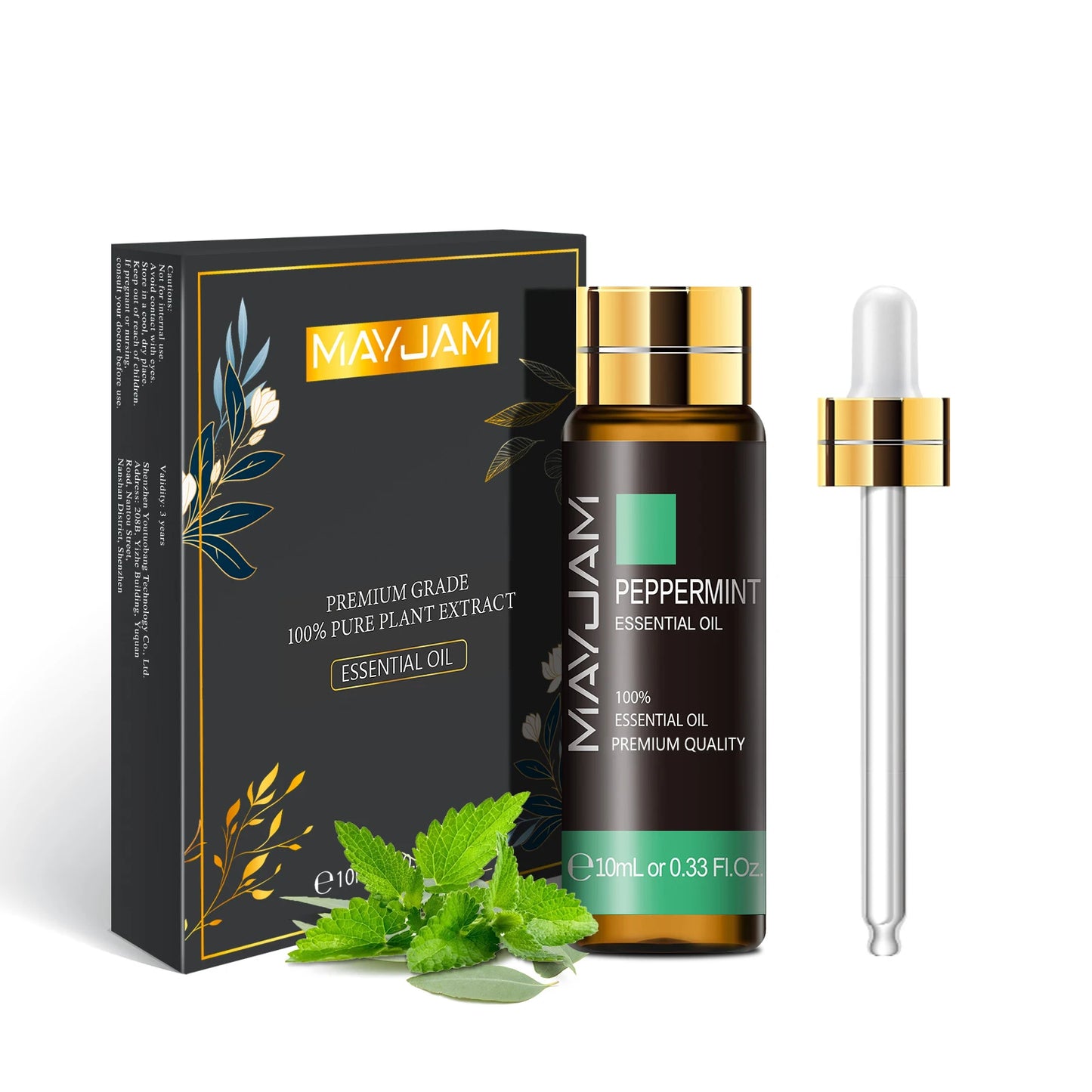 10ml Pure Plant Essential Oil – Mint, Lavender, Tea Tree, Rose, Vanilla, Sandalwood & Jasmine for Diffusers & Humidifiers - DELEOUR