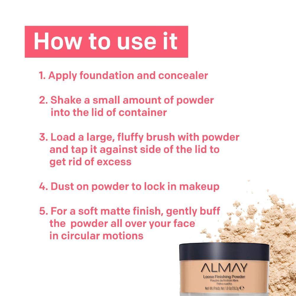 Setting Powder, Face Makeup, Matte Loose Powder, Hypoallergenic, 200 Light Medium, 1 Oz - DELEOUR