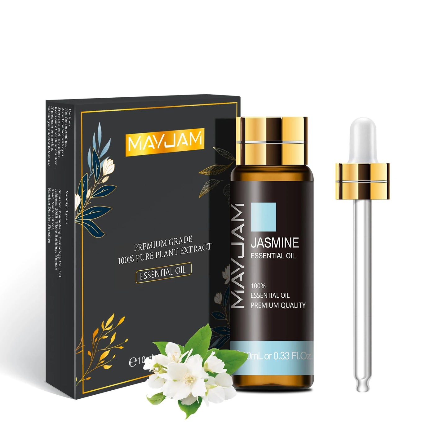 10ml Pure Plant Essential Oil – Mint, Lavender, Tea Tree, Rose, Vanilla, Sandalwood & Jasmine for Diffusers & Humidifiers - DELEOUR