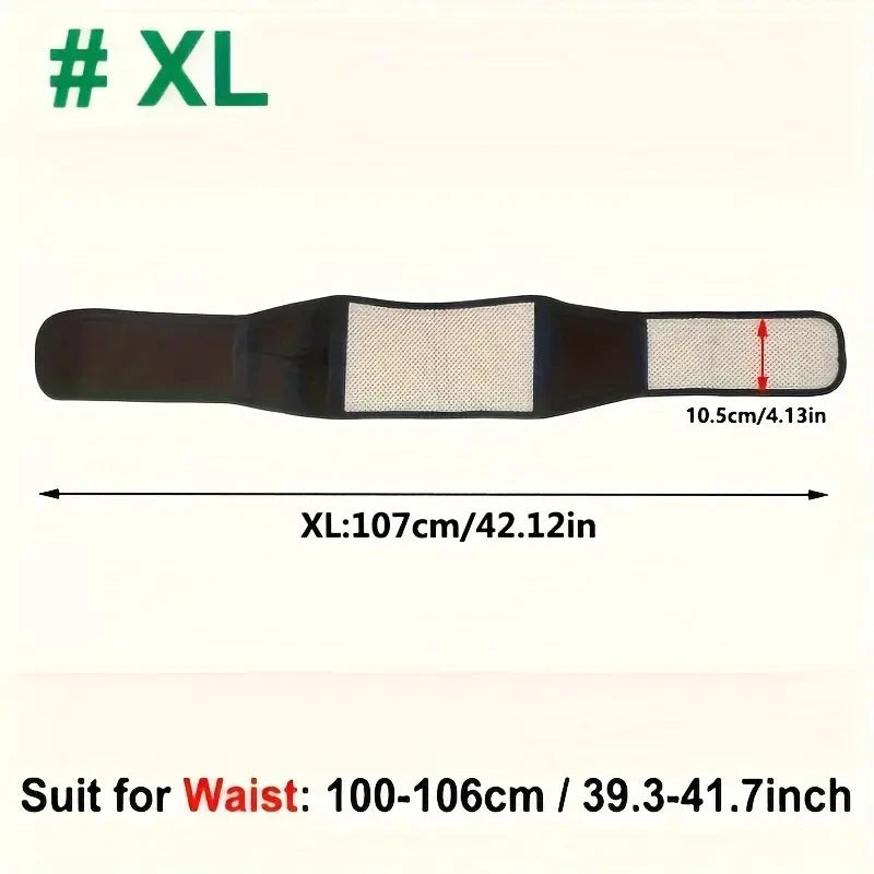 20-Magnet Self-Heating Magnetic Therapy Waist Belt - DELEOUR
