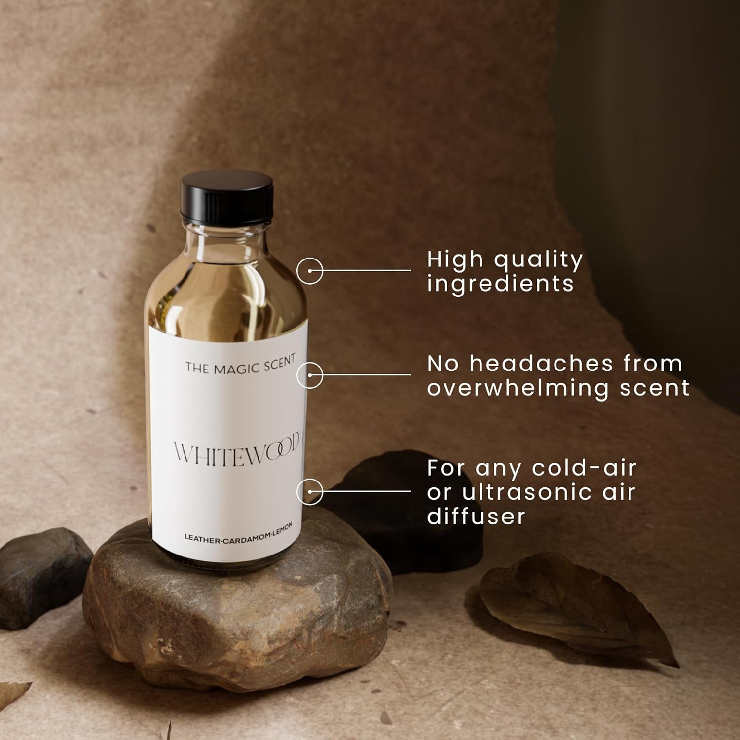 SereniScents Whitewood Diffuser Oil – Luxe 500ml - DELEOUR