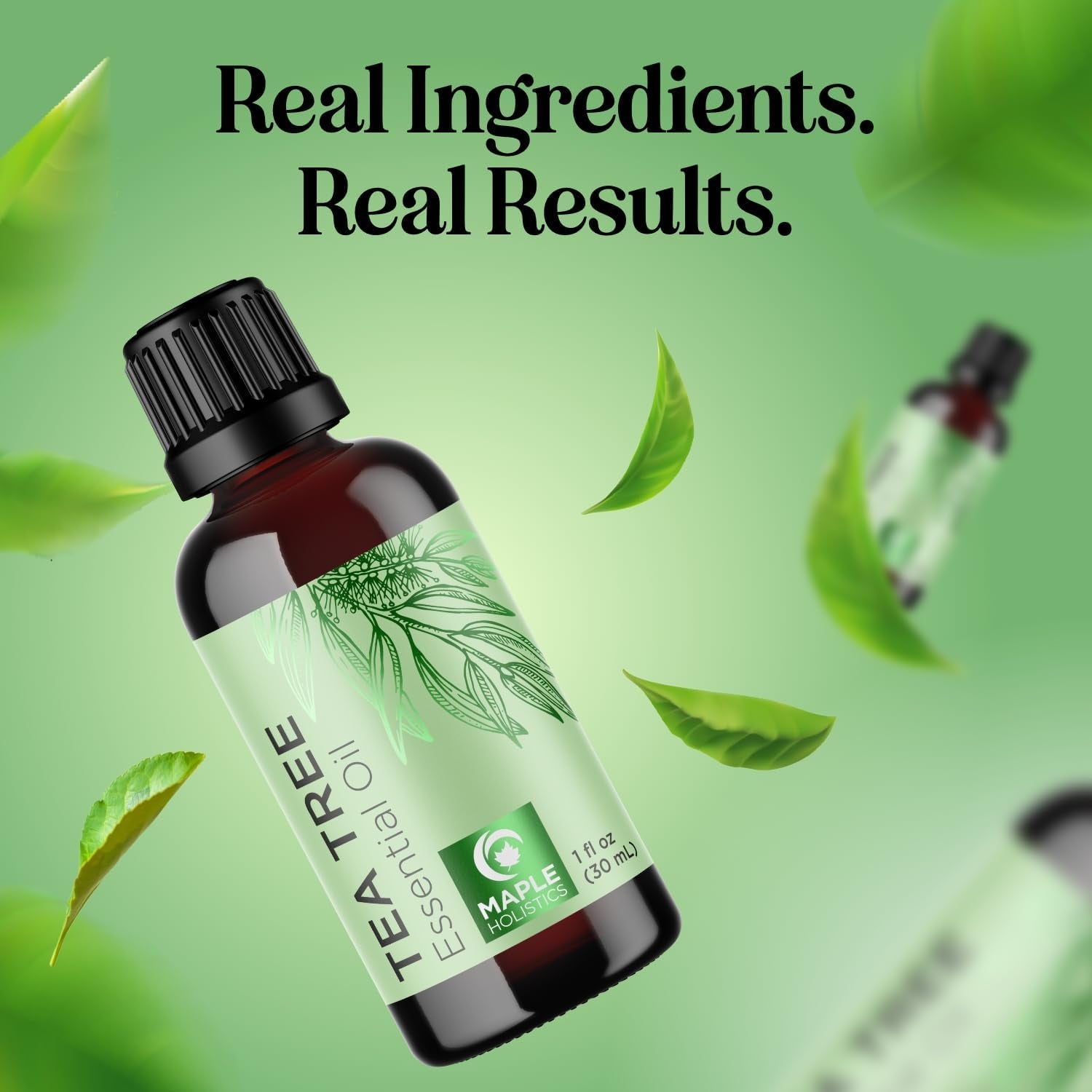 100% Pure Tea Tree Essential Oil – Premium Quality for Skin and Scalp Care, Aromatherapy, and Natural Cleaning Solutions - DELEOUR