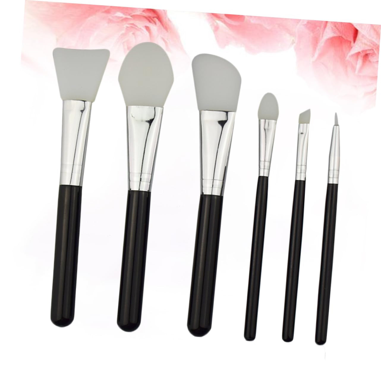 Makeup Brush Kit-6Pcs Set Blush Makeup Brushes Natural Fiber Bristles - DELEOUR