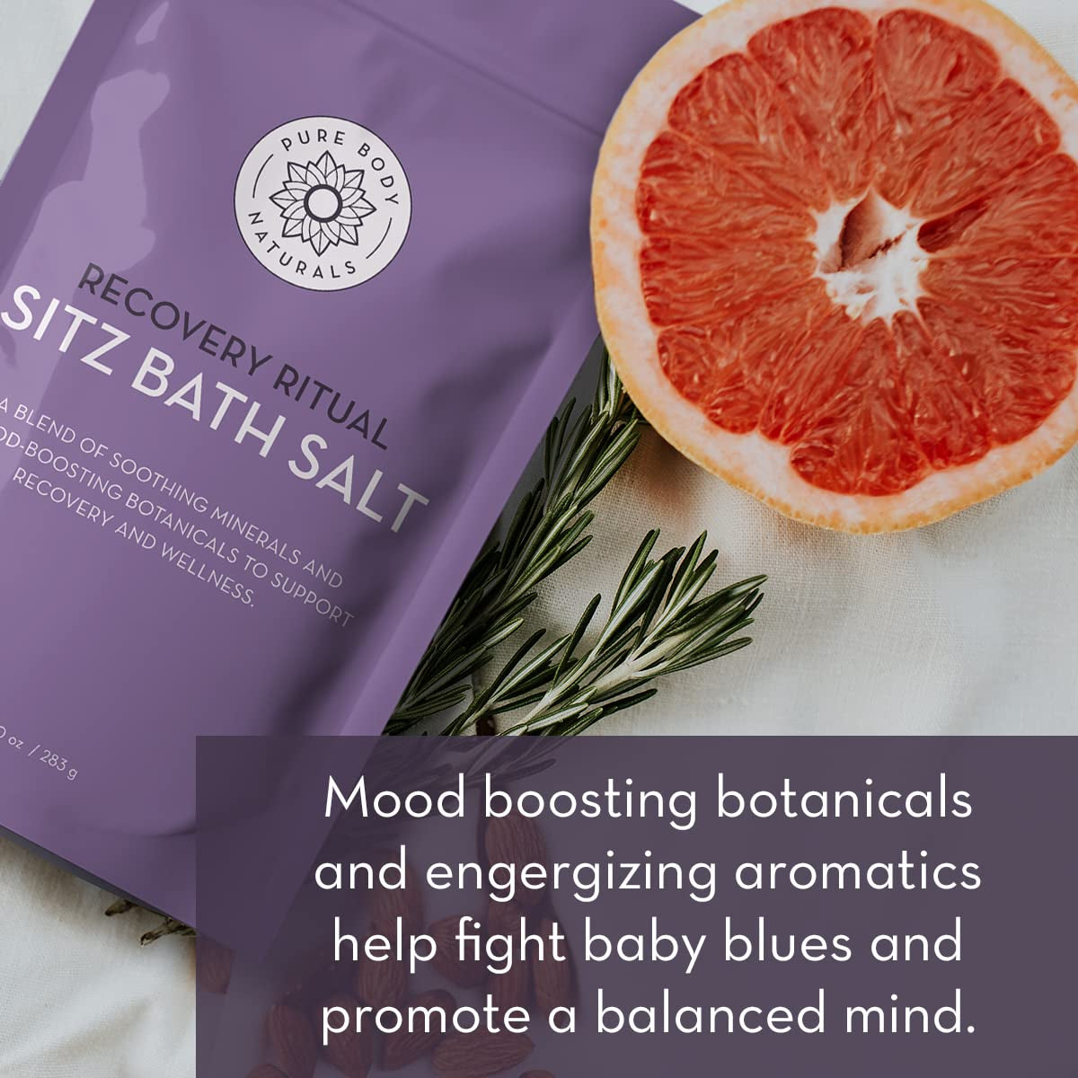 Sitz Bath Salt – Postpartum Care – Natural Soak for Self Care and - Post Partum Essentials, 10 Oz - DELEOUR