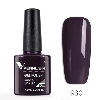 60-Color Nail Gel Polish – High-Quality, Odorless, Organic UV Soak-Off Gel Lacquer - DELEOUR