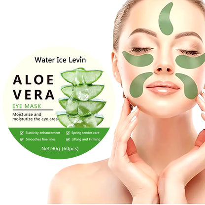 Aloe Vera Eye Patches – 60pcs for Dark Circles & Puffiness - DELEOUR