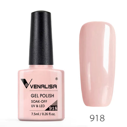 60-Color Nail Gel Polish – High-Quality, Odorless, Organic UV Soak-Off Gel Lacquer - DELEOUR