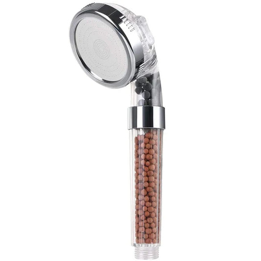 3-in-1 High-Pressure Handheld SPA Shower Head – Water-Saving Rainfall with Anion Filter - DELEOUR
