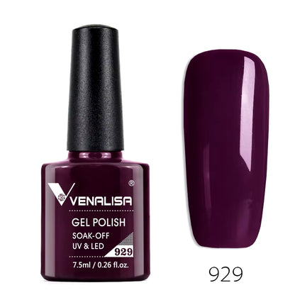 60-Color Nail Gel Polish – High-Quality, Odorless, Organic UV Soak-Off Gel Lacquer - DELEOUR