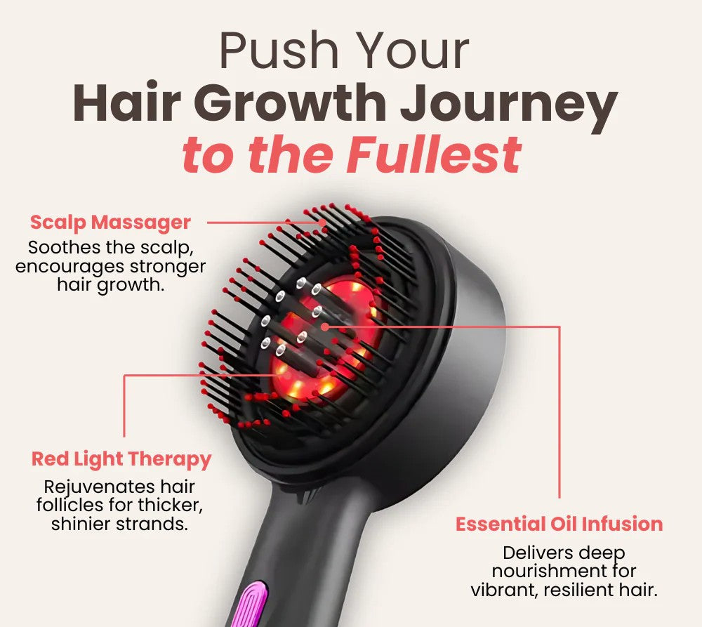 Hair Glow Scalp Massager - DELEOUR