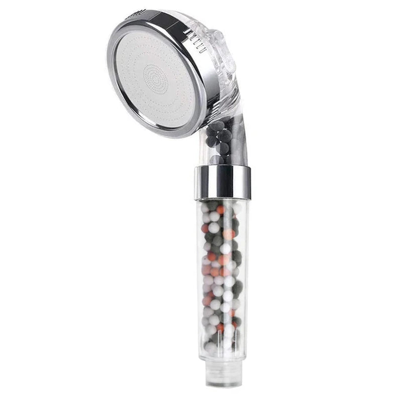 3-in-1 High-Pressure Handheld SPA Shower Head – Water-Saving Rainfall with Anion Filter - DELEOUR