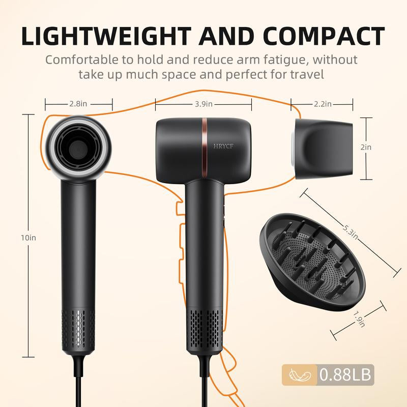 HRYCF UltraDry Pro – 160K RPM Ionic Hair Dryer - DELEOUR