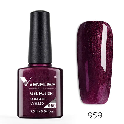 60-Color Nail Gel Polish – High-Quality, Odorless, Organic UV Soak-Off Gel Lacquer - DELEOUR