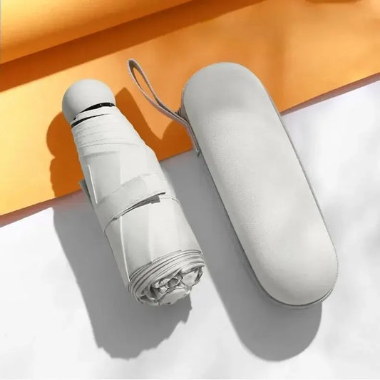 Mini Capsule Umbrella – Foldable, UV-Blocking, Dual-Use for Sun & Rain - DELEOUR