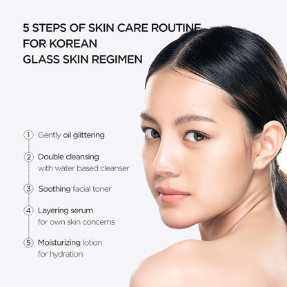 [Anua Official Shop] Korean Glass Skin Set (Daily Skincare Routine for Clear Skin) Cleanser + Foam + Toner + Serum + Moisturizer