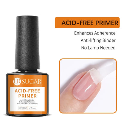 7ML Fiber Rubber Base Gel for Broken Nail Repaired Fiberglass Clear Quick Building UV Construction Gel Soak off Varnish