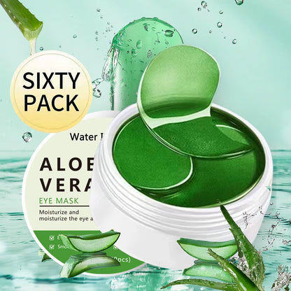 Aloe Vera Eye Patches – 60pcs for Dark Circles & Puffiness - DELEOUR